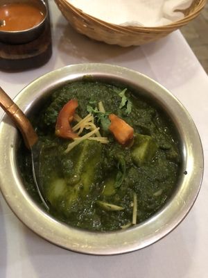 Spinach and potato dish   at Namaste in Pisa