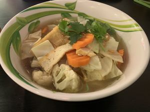 Vegan pho  at Bay's Vietnamese Cuisine in Adelaide