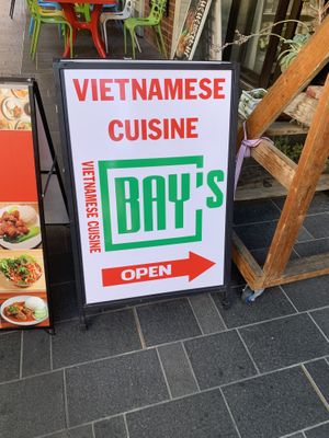 Outside food area  at Bay's Vietnamese Cuisine in Adelaide