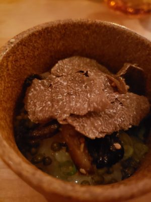 Congee/truffle/Maitake
Sooo delicious, almost risotto like. at Alice in Ottawa