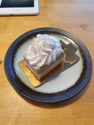 Matcha dessert at Rohe in Tallinn