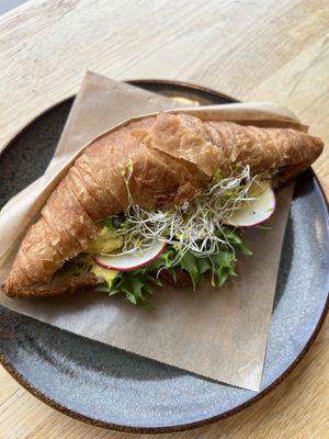 Tempeh croissant  at Rohe in Tallinn