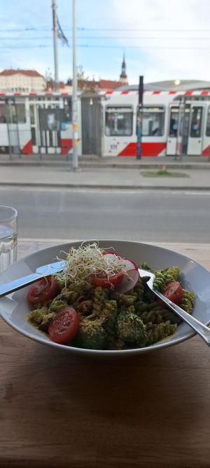 Pesto pasta at Rohe in Tallinn