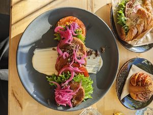 Savoury pancakes at Rohe in Tallinn