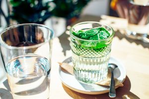 Tea made from fresh peppermint.  at Rohe in Tallinn