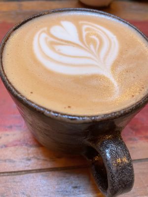 Oat milk Cappuccino  at The Thirsty Elephant  in Pontyclun