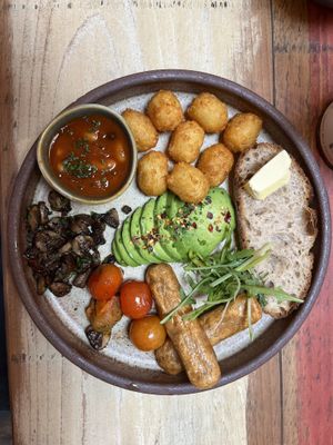 Vegan breakfast   at The Thirsty Elephant  in Pontyclun