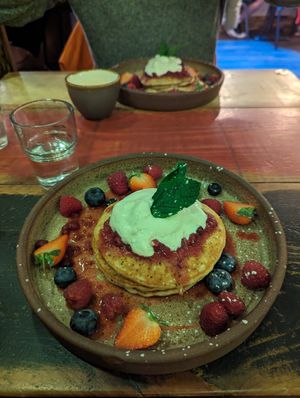Mixed Berry Pancakes 🥞 at The Thirsty Elephant  in Pontyclun
