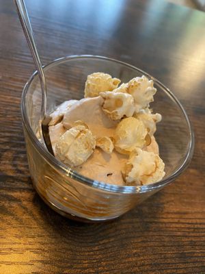 Saled Caramel Mousse  at Cafe Medusa in Wuppertal