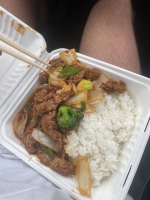 Vegan King Pao Chicken (spicy)  at QQ Tea House in Honolulu