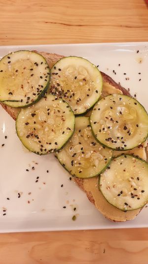 Humus Toast at Club Life in Porto