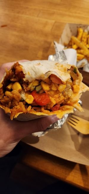 Vegan burrito with tofu at Burrito Loco in Letterkenny