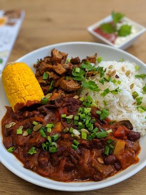 Jackfruit and chili at Mihiderka - Dielta in Krakow
