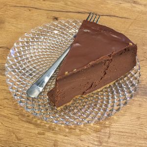 Chocolate Tofu Cheesecake  at Mihiderka - Dielta in Krakow