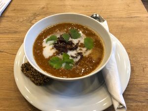 Soczewicowa zupa marokanska at Mihiderka - Dielta in Krakow