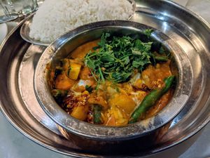 The vegan curry. at Teton Tiger in Jackson
