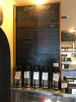 Menu at Cool Beans Coffee Co in Columbia