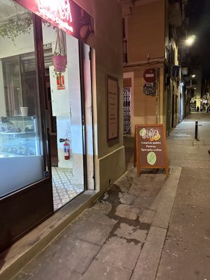 Out front  at Selvática in Barcelona