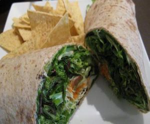 Vegetarian wrap at Red Ginger Health Cafe in Honolulu