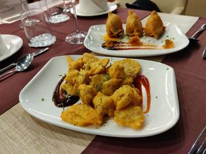 Starters at Namaste in Zagreb