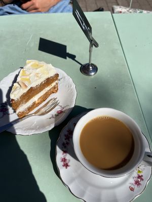 Coffee with free refillls  at Bagarstugan Cafe & Vin in Mariehamn