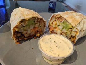 California burrito at Rad.ish Street Food in Williamsburg