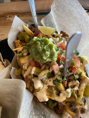 Nacho fries 😋  at Rad.ish Street Food in Williamsburg