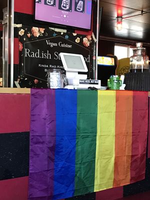 Located inside the arcade at Rad.ish Street Food in Williamsburg