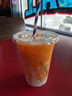 Thai tea at Rad.ish Street Food in Williamsburg