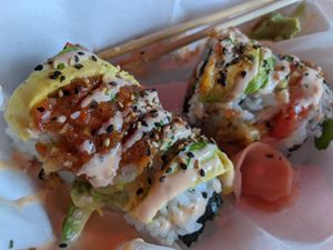 Michigander roll at Rad.ish Street Food in Williamsburg