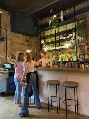 Full bar at Cremat 11 in Barcelona