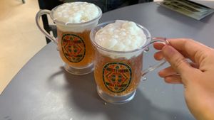 Butterbeer at Warner Bros. Studio Tour in Watford