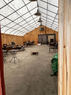 Event space at The Pink Bean in Somerset