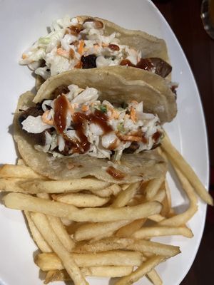 BBQ jackfruit tacos!  at Three Dollar Deweys in Portland