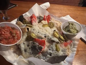 Vegan nachos  at Three Dollar Deweys in Portland
