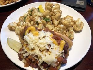 Beyond Sausage + Cauliflower  at Three Dollar Deweys in Portland