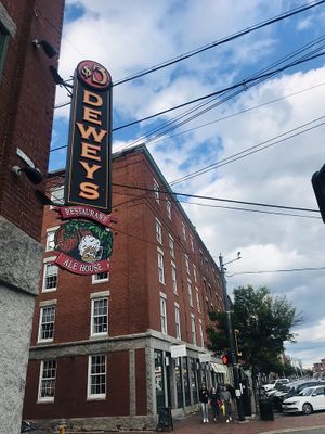 Outside  at Three Dollar Deweys in Portland