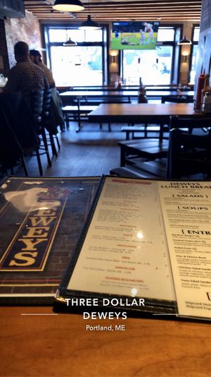 Great interior  at Three Dollar Deweys in Portland