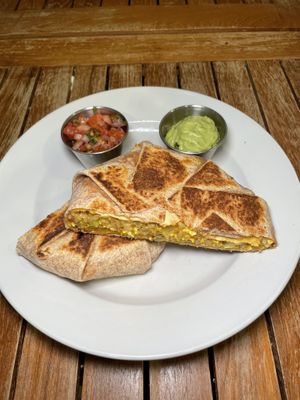 Spicy crunch wrap at Holi Vegan Kitchen in Miami
