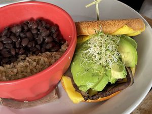 Portobello sandwich   at Holi Vegan Kitchen in Miami