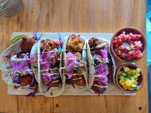 cauliflower tacos at Once:Once in Antigua