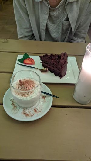 Tres leches & chocolate cake (with lovely rich coconut cream ganache!) at Once:Once in Antigua