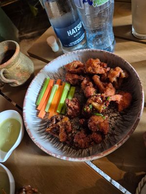 Cauliflower wings at Once:Once in Antigua