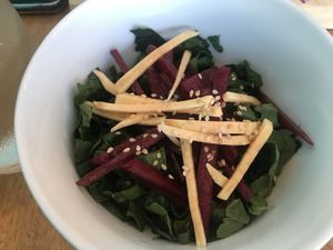 Beet salad at Once:Once in Antigua