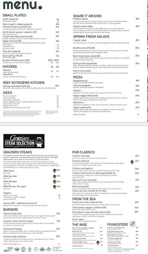 Vegan options are good to see at Noosa Reef Hotel in Noosa Heads