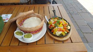 Vegan fajitas at US-Mex in Frauenfeld