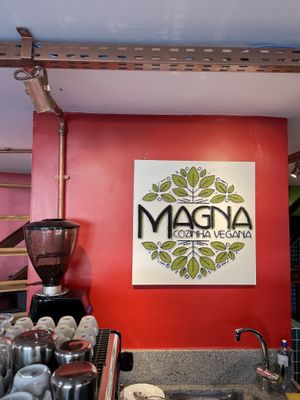 Coffee bar at Magna Cozinha Vegana in Rio De Janeiro