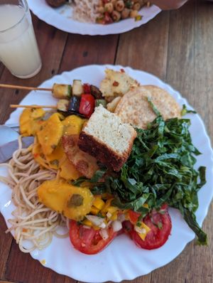 Churrasco vegano at Magna Cozinha Vegana in Rio De Janeiro