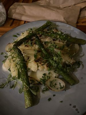 Cauliflower dish  at Rio Bhongo in Papagayo