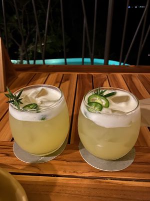 Tequila drink at Rio Bhongo in Papagayo